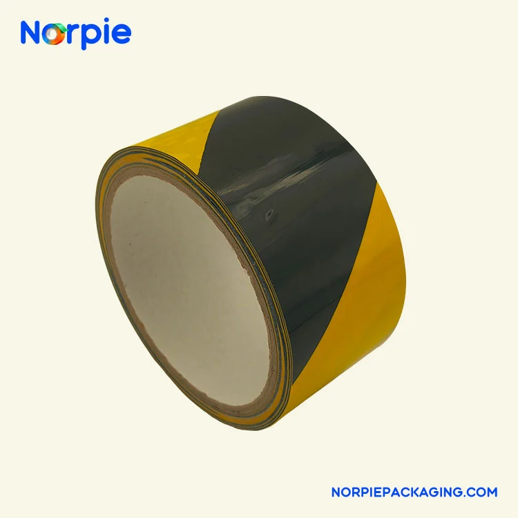 నలుపు మరియు పసుపు హెచ్చరిక టేప్